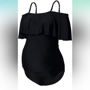 Bhome Maternity Swimwear Womens Bikini Black